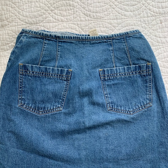 Vintage denim a wrap skirt - Picture 2 of 4